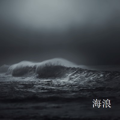 黑暗的海浪 gray modern-simple