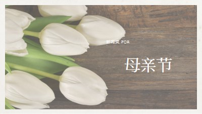 母亲的花束 brown modern-simple