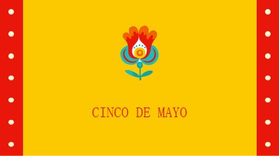 Cinco de Mayo yellow modern-color-block