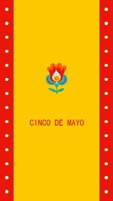 Cinco de Mayo yellow modern-color-block