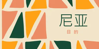 尼亚的宽扎原则 orange whimsical-color-block