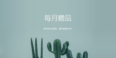 每月赠品测验 green modern-simple