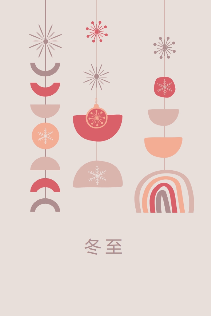 可爱的冬至 gray organic-boho