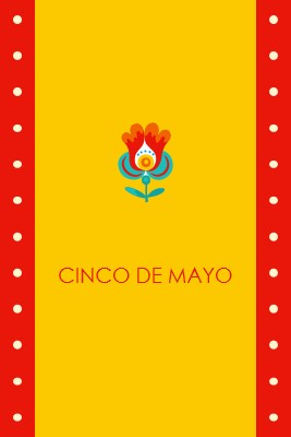 Cinco de Mayo yellow modern-color-block