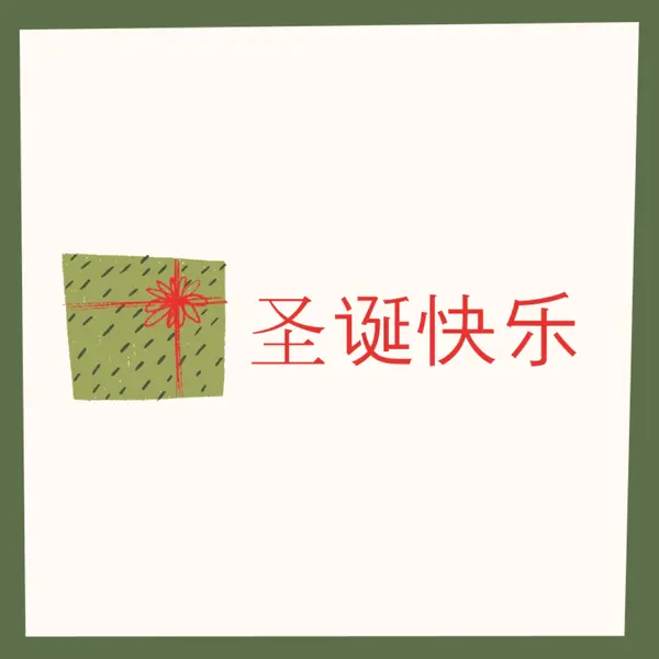 圣诞礼物快乐 white whimsical-color-block