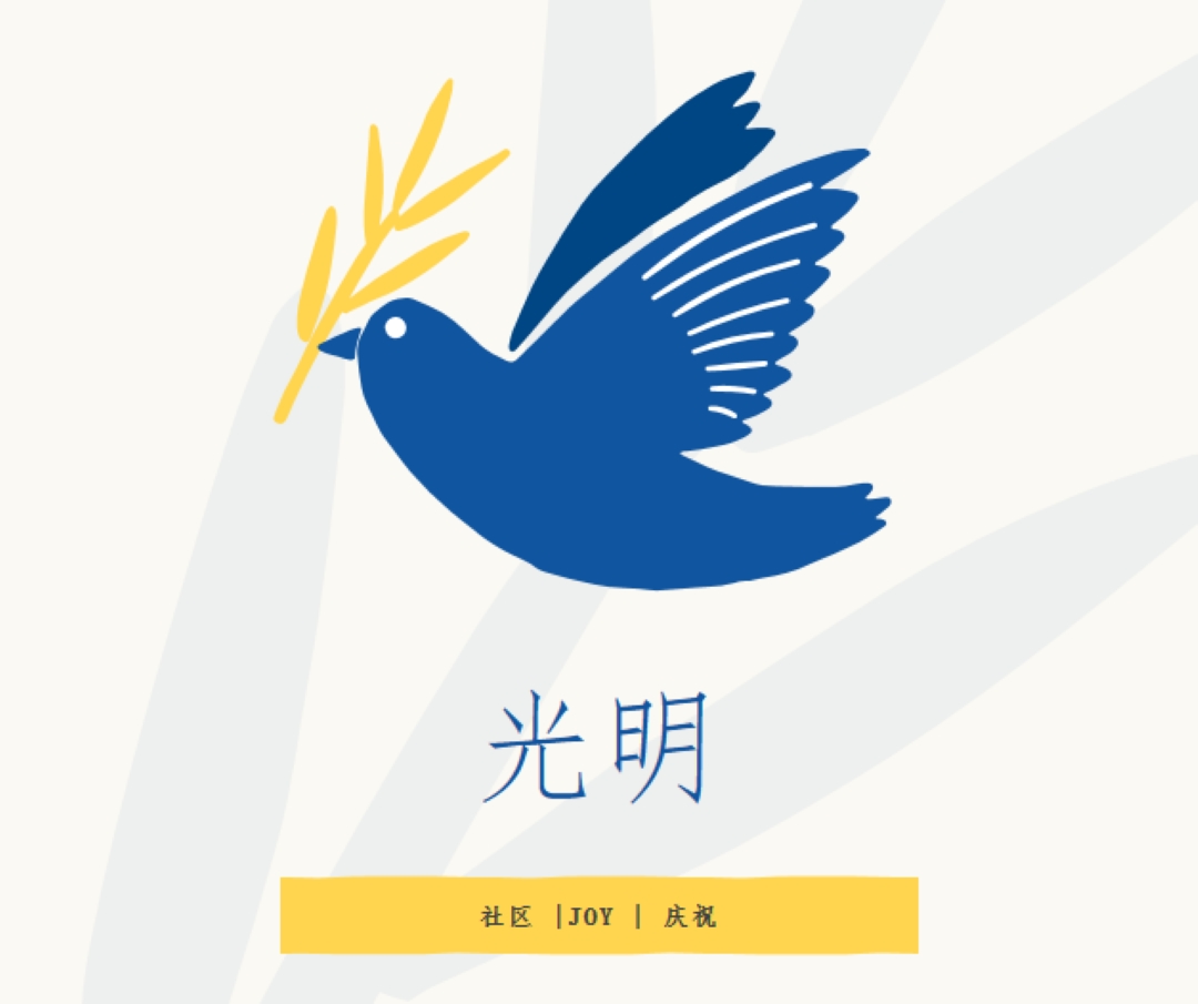 Hanukkah 希望 white organic-simple