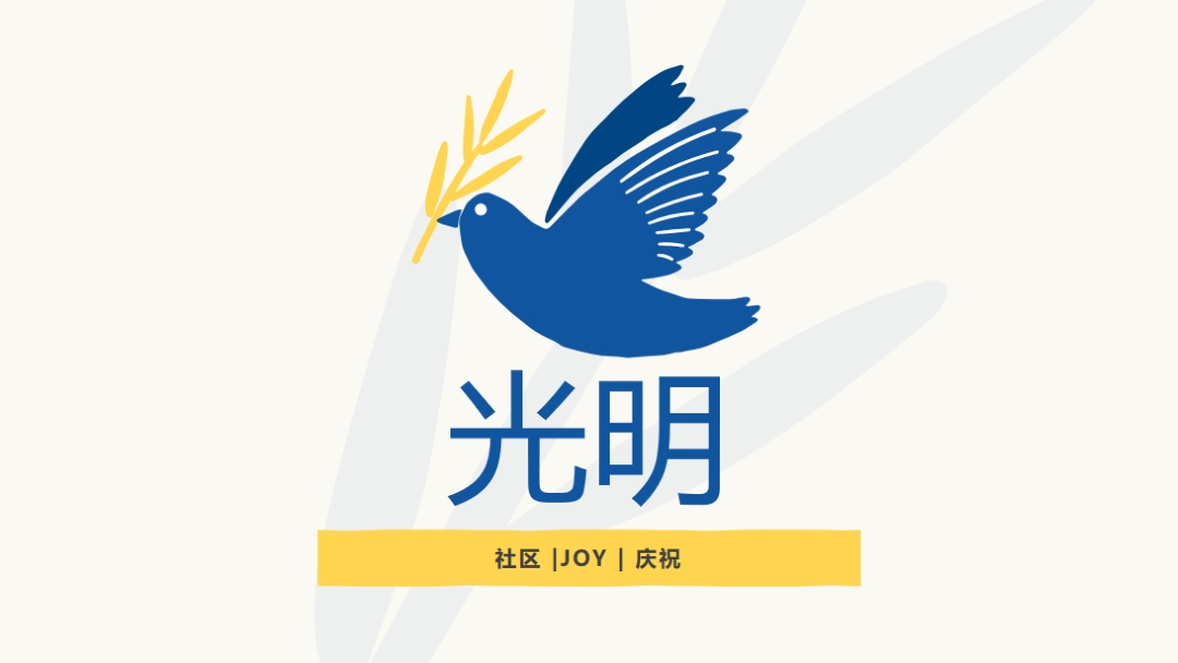 Hanukkah 希望 white organic-simple