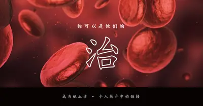 成为献血者 red modern-simple