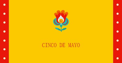 Cinco de Mayo yellow modern-color-block