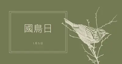 羽毛朋友 green vintage-botanical