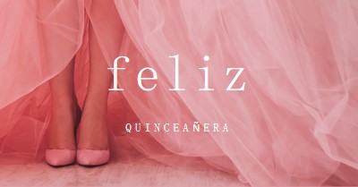 Quinceanera 色彩 pink modern-simple