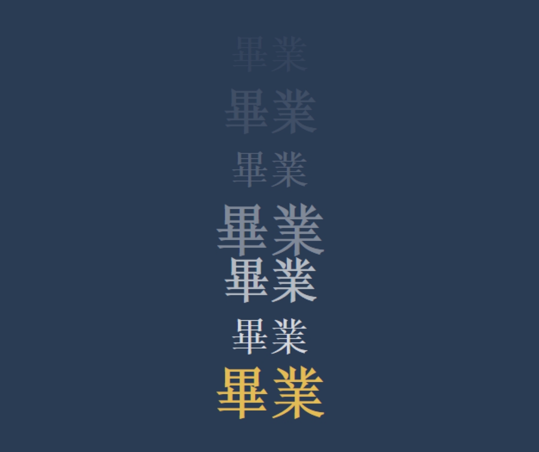 許多畢業典禮 blue modern-bold