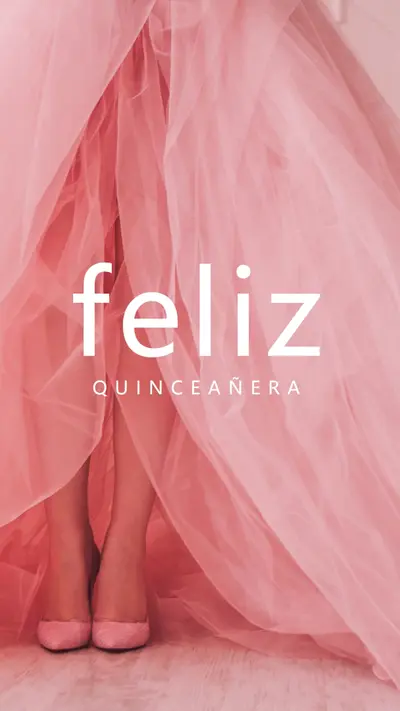 Quinceanera 色彩 pink modern-simple