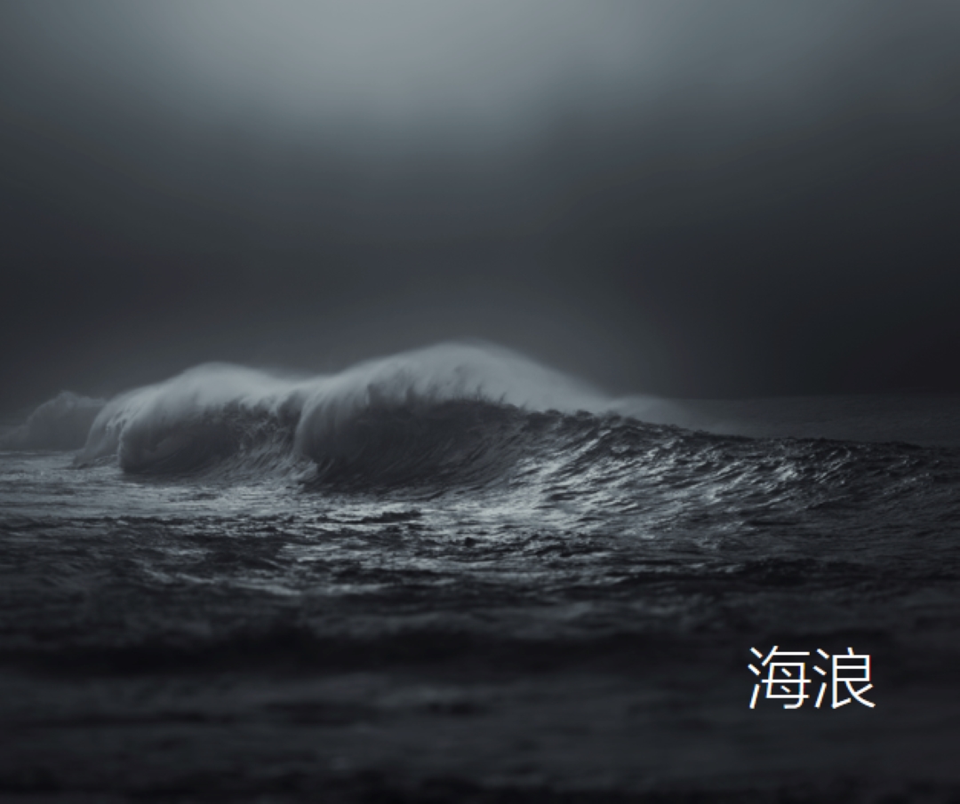 深海風波 gray modern-simple
