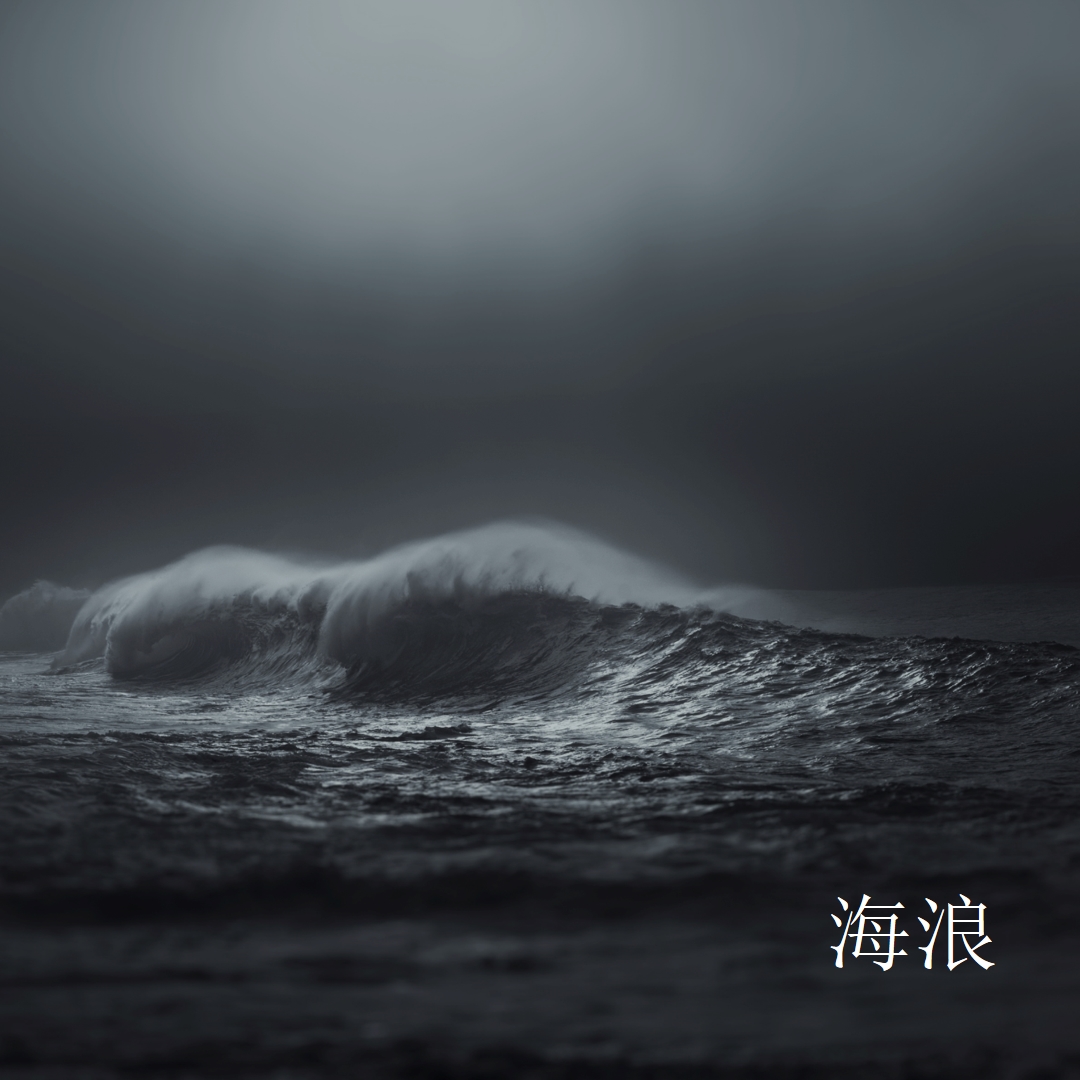 深海風波 gray modern-simple