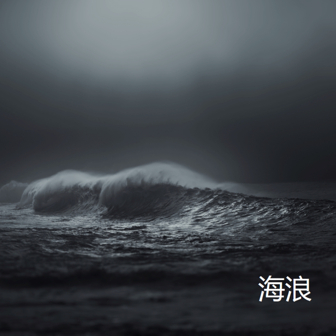 深海風波 gray modern-simple