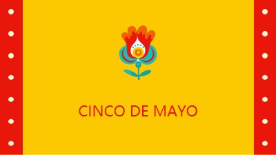 Cinco de Mayo yellow modern-color-block