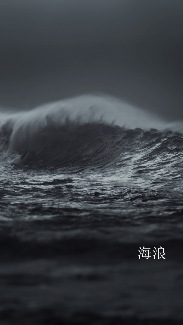 深海風波 gray modern-simple
