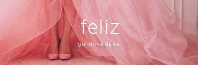 Quinceanera 色彩 pink modern-simple