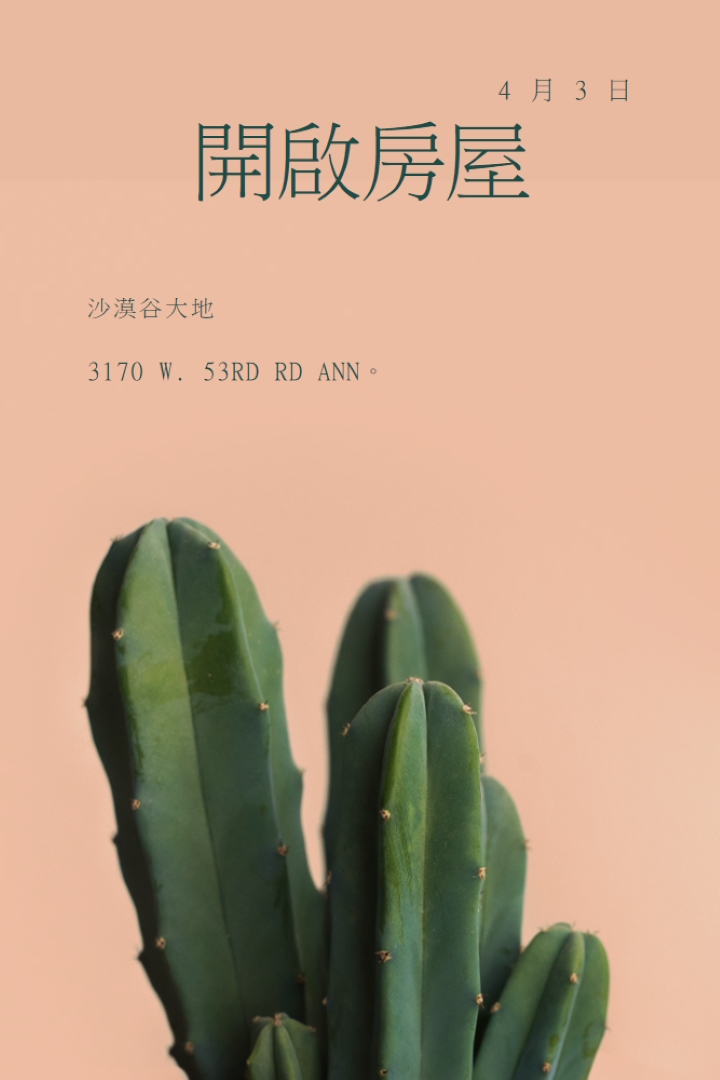 4 月 3 日開放式房屋 pink modern-simple