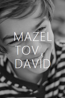 Mitzvah 列上的 Mazel tov black modern-simple