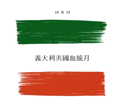 慶祝義大利美國血統 white modern-bold