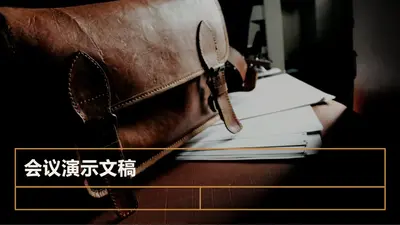 经典会议演示文稿 vintage