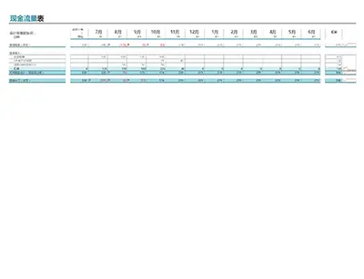 现金流量表 modern color block