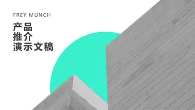 浅色现代主义演示文稿 modern bold