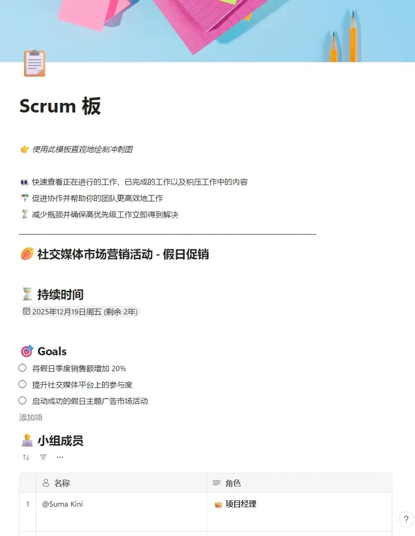 Scrum 板