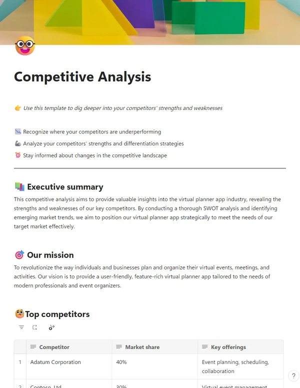 Competitive Analysis