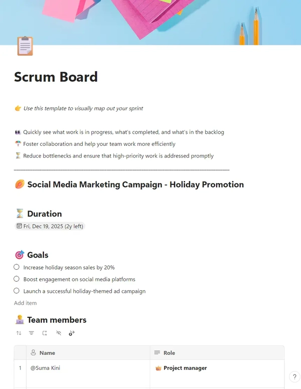 Scrum Board