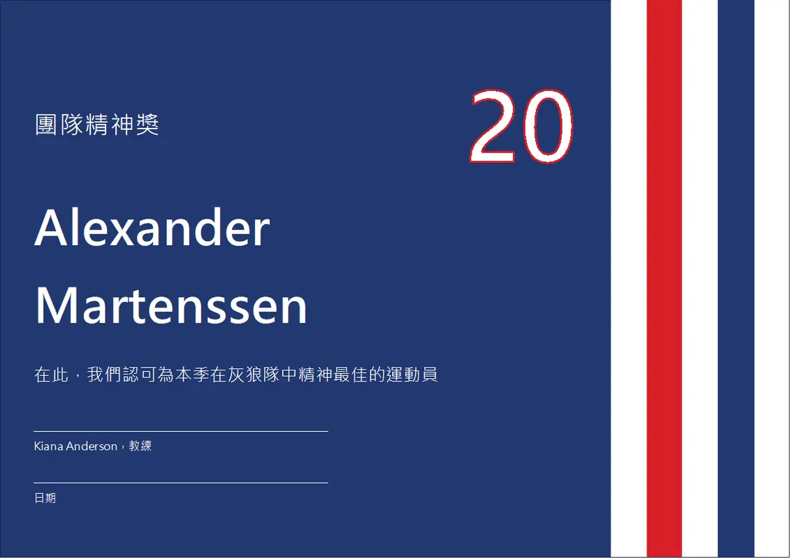 團隊精神獎 modern-color-block