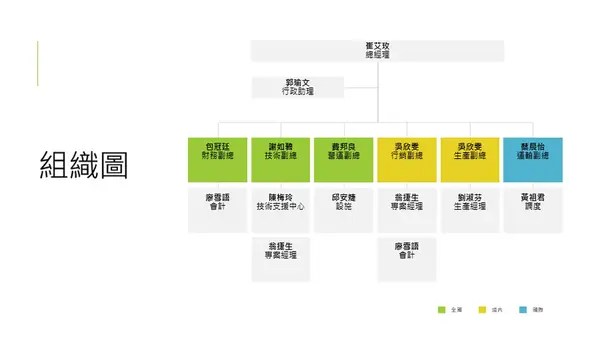 簡易組織圖 modern simple