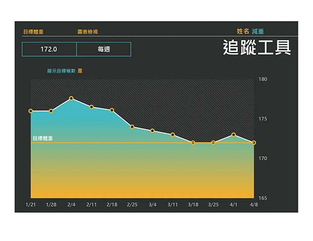 減重追蹤工具 modern simple
