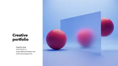 Minimalist bold art portfolio slideshow null modern simple