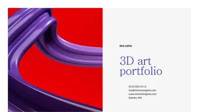 Simple art portfolio slideshow gray modern simple