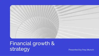 Sleek corporate finance presentation blue modern bold